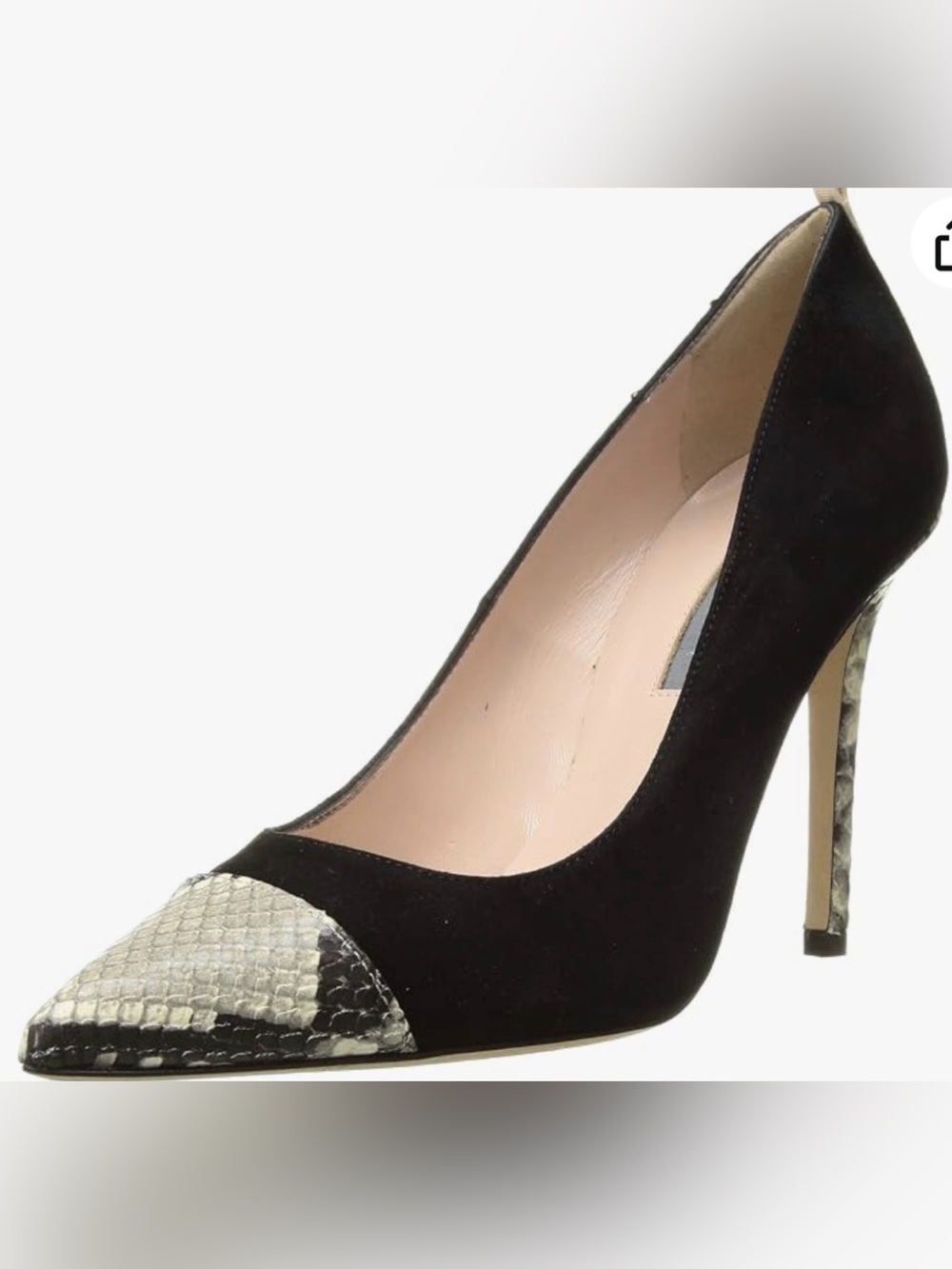 SJP by Sarah Jessica Parker Women's Clarice Pointed Cap Toe Dress Pump size 36